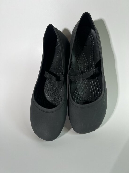 CROCS Other - CROCS Girls Black Mary Jane Ballet Flats size J 6 Classic